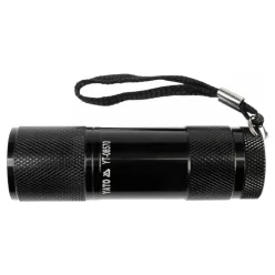 YATO Elemes LED zseblámpa 30 lm alumínium fekete 3 x AAA