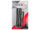 YATO Elemes LED zseblámpa 30 lm alumínium fekete 3 x AAA