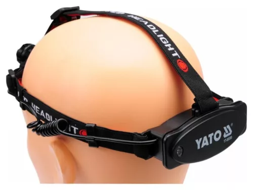 YATO Elemes LED fejlámpa állítható fókusszal