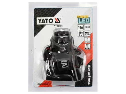 YATO Elemes LED fejlámpa XM-L2 CREE állítható fókusszal