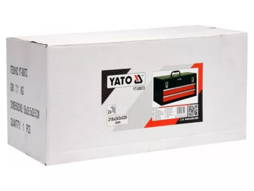 YATO Szerszámosláda fém 2 fiók