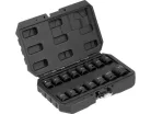 YATO Gépi dugókulcs készlet 1/2" 15 részes 10-27 mm 3/8" x 1/2" adapterrel