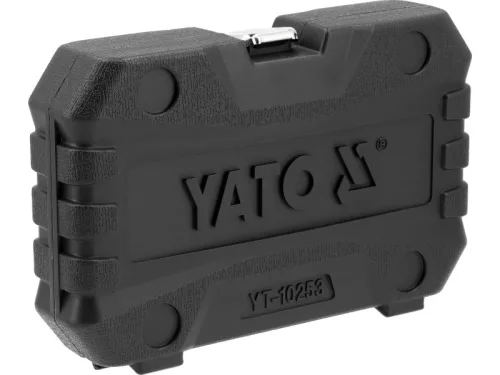 YATO Gépi dugókulcs készlet 1/2" 15 részes 10-27 mm 3/8" x 1/2" adapterrel