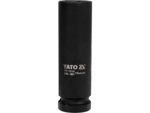 YATO Gépi hosszú dugókulcs 1/2" 16 mm CrMo