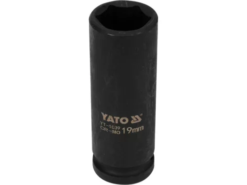 YATO Gépi hosszú dugókulcs 1/2" 19 mm CrMo
