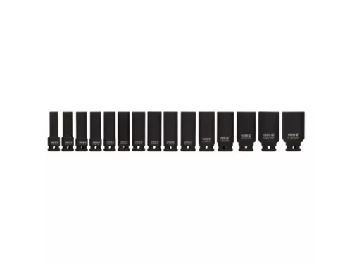 YATO Gépi hosszú dugókulcs készlet 15 részes 1/2" 10-32 mm CrMo