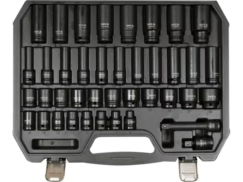 YATO Gépi dugókulcs készlet 40 részes 1/2" 10-32 mm CrMo