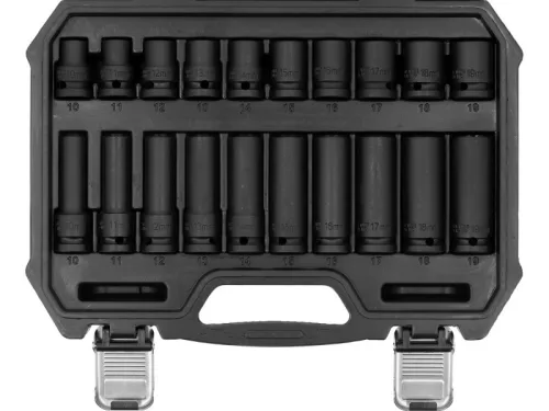 YATO Hosszú gépi dugókulcs készlet 1/2" 19 részes 8-25 mm