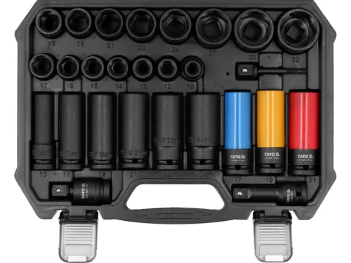 YATO Gépi dugókulcs készlet 27 részes 1/2" 10 - 32 mm