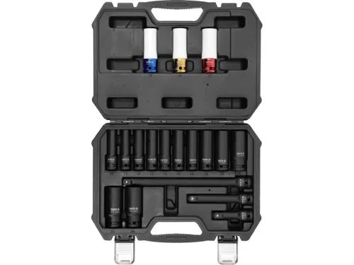 YATO Gépi dugókulcs készlet 1/2" 18 részes 10-24 mm