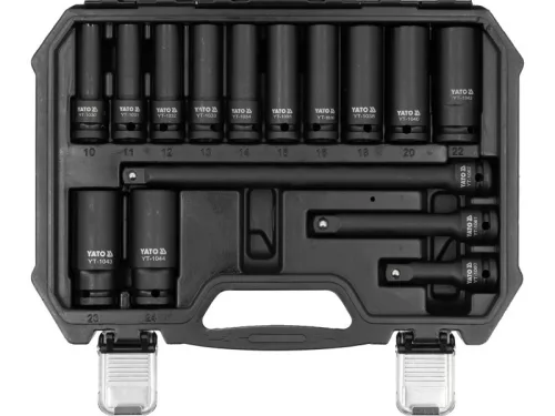 YATO Gépi dugókulcs készlet 1/2" 18 részes 10-24 mm