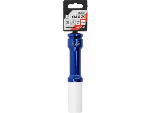 YATO Hosszú gépi dugókulcs alufelnihez 17 mm 1/2"
