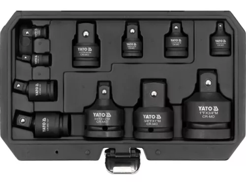 YATO Gépi dugókulcs adapter készlet 11 részes