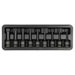   YATO Gépi hosszú bit dugókulcs készlet 9 részes Spline 1/2" M4-M16 CrMo