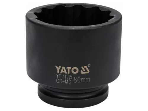 YATO Gépi dugókulcs 12 szögletű 1" 80 mm