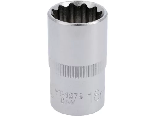 YATO Dugókulcs 12 szögletű 1/2" 16 mm CrV