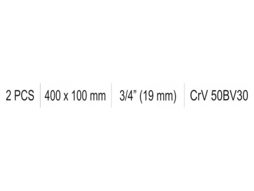 YATO L-alakú hajtókar 3/4" 400 x 100 mm CrV