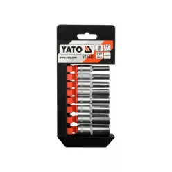   YATO Hosszú dugókulcs készlet 8 részes 1/4" 5,5-13 mm CrV