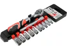 YATO Dugókulcs készlet 12 részes 1/4" 4-13 mm CrV