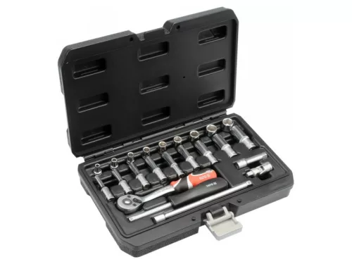 YATO Dugókulcs készlet 23 részes 1/4" 4-13 mm CrV