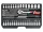 YATO Dugókulcs készlet 38 részes 1/4" 3,5-14 mm CrV