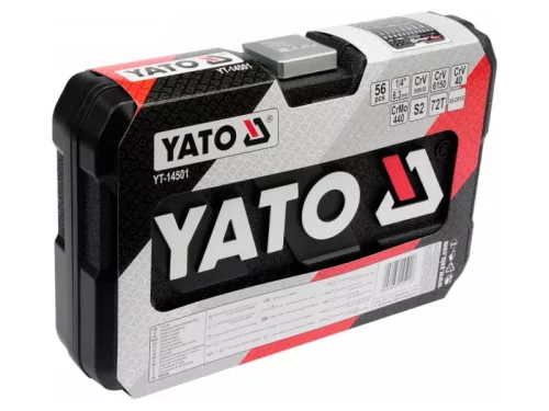 YATO Dugókulcs készlet 56 részes 1/4" 4-13 mm CrV
