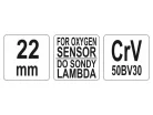 YATO Lambdaszonda dugókulcs 22 mm CrV