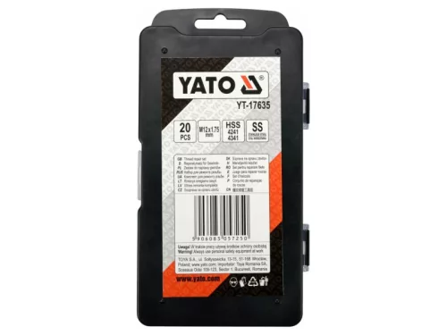 YATO Menetjavító készlet 20 részes M12 1,75 mm
