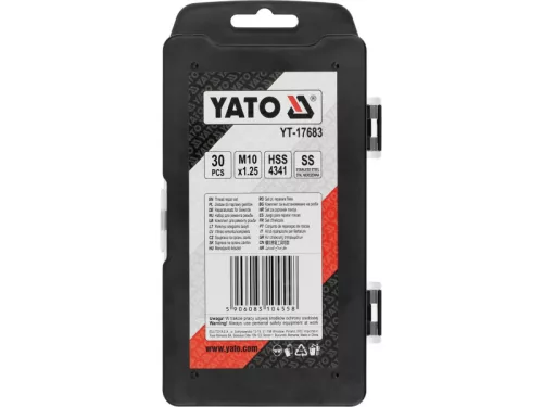 YATO Menetjavító készlet 30 részes M10 x 1,25 mm