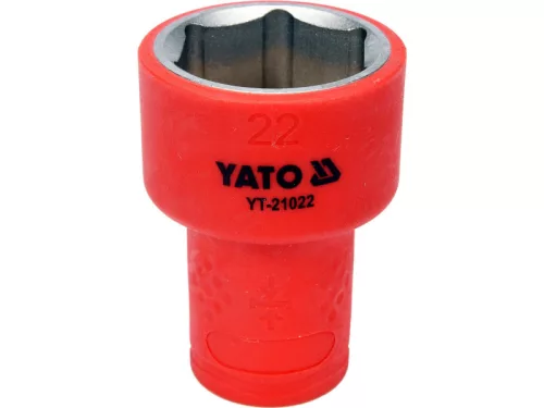 YATO Szigetelt dugókulcs 3/8" 22 mm 1000 V CrV