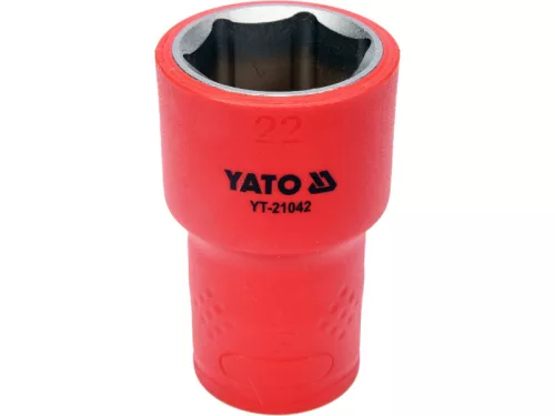 YATO Szigetelt dugókulcs 1/2" 22 mm 1000 V CrV