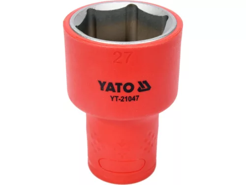 YATO Szigetelt dugókulcs 1/2" 27 mm 1000 V CrV