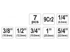 YATO Csőmenetmetsző készlet 7 részes (1/4 - 5/4")