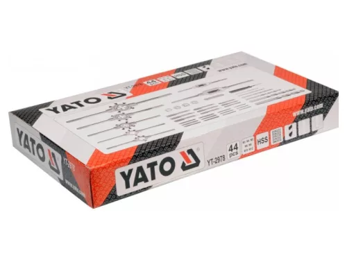 YATO Menetfúró és metsző készlet (kézi) 44 részes HSS M3-M12