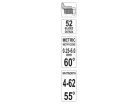 YATO Menetfésű 52 lapos metrikus 0,25-6,0 mm 60° és Whitworth 4-62 mm 55°