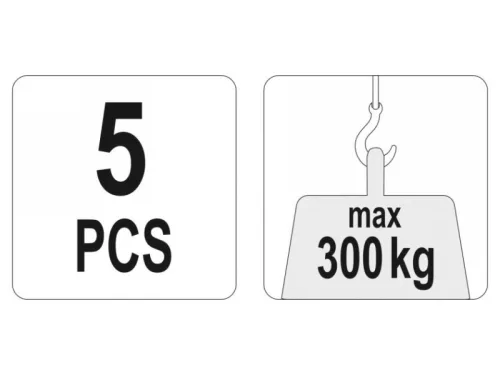 YATO Bútorszállító készlet 5 részes 300 kg