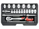 YATO Dugókulcs készlet 22 részes 3/8" 6-22 mm CrV