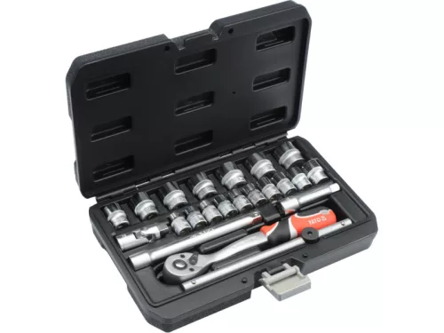 YATO Dugókulcs készlet 22 részes 3/8" 6-22 mm CrV