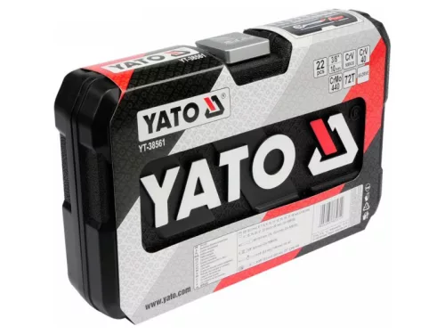 YATO Dugókulcs készlet 22 részes 3/8" 6-22 mm CrV