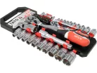 YATO Dugókulcs készlet 51 részes 1/2", 1/4" CrV