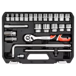 YATO Dugókulcs készlet 25 részes 1/2" 10-32 mm CrV