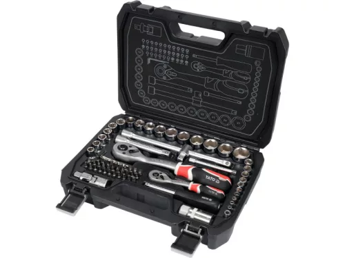 YATO Dugókulcs készlet 72 részes 1/4", 1/2" CrV