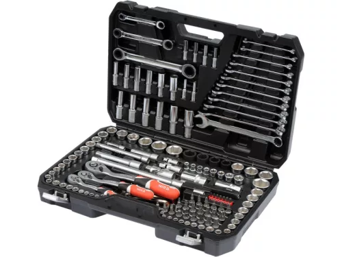 YATO Dugókulcs készlet 150 részes 1/4", 3/8", 1/2" CrV