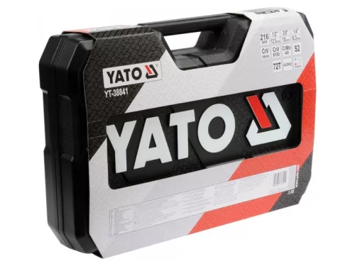 YATO Dugókulcs készlet 216 részes 1/4", 3/8", 1/2" CrV