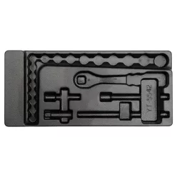   YATO Dugókulcs készlet 22 részes 3/8" 6-22 mm CrV (fiókbetét szerszám nélkül)