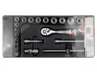 YATO Dugókulcs készlet 22 részes 3/8" 6-22 mm CrV (fiókbetét)