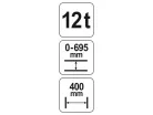 YATO Hidraulikus prés 12 t
