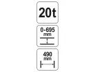 YATO Hidraulikus prés 20T