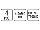 YATO Védőfólia 410 x 300 mm az YT-55840 homokszóró kabinhoz (4 db)