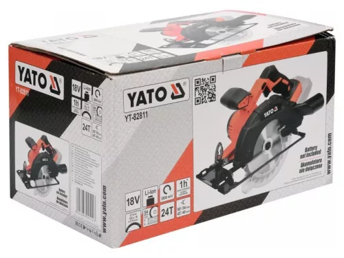 YATO Akkus körfűrész 165 mm 18 V Li-Ion (akku és töltő nélkül)